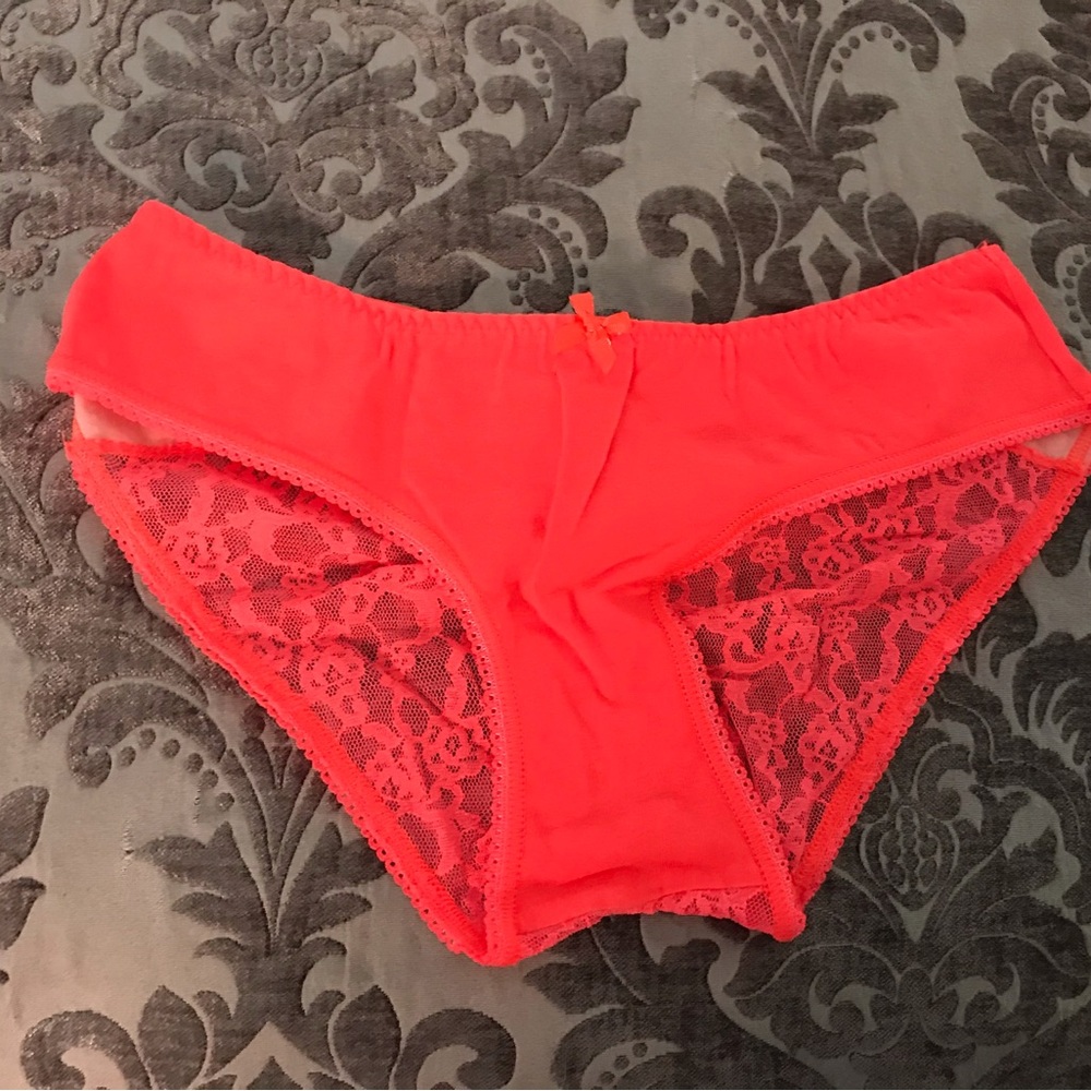 Bright orange Victoria’s Secret panty